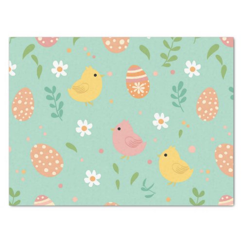 Fun Easter egg chick pattern Tissue Paper