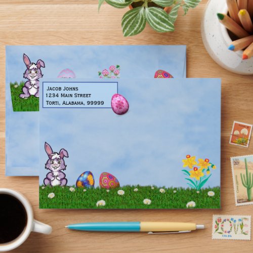 Fun Easter Greetings Envelope