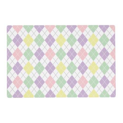 Fun Easter Pattern Laminated place mat