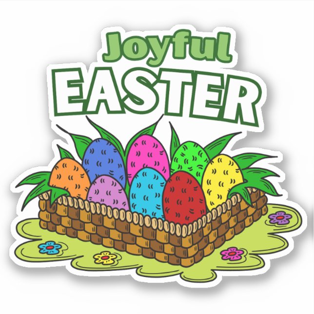 Fun Easter Vinyl Stickers (Front)