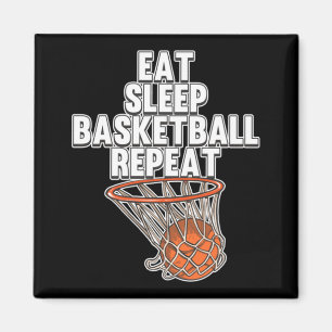 Fun Eat Sleep Basketball Repeat Sports Coach Playe Magnet