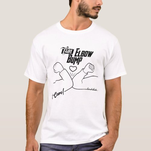 Fun Elbow Bump Handshake Social Distance T_Shirt