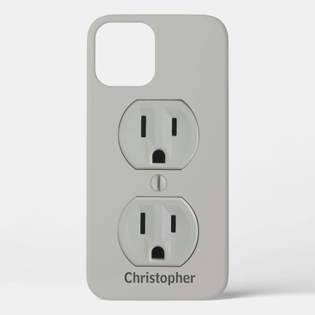 Fun electrical Wall Plug - Personalized Case-Mate iPhone Case (Back)