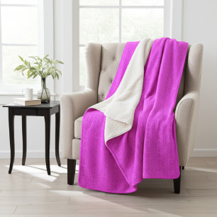 Fun Elegant Abstract Small Motif Pink Pattern Sherpa Blanket