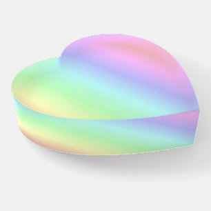 Fun, Elegant Colorful Rainbow Pastel Colors Paperweight