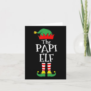 Fun Elf Christmas Pajamas Family  Card