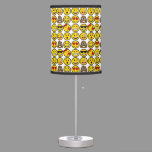 Fun Emoji Pattern Emotion Faces Table Lamp