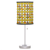 Fun Emoji Pattern Emotion Faces Table Lamp (Left)