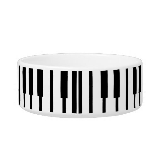 Fun Epic Black White Piano Keys Music Design Bowl