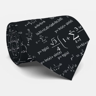 Fun Equations for Math Teachers and Students Neck Tie