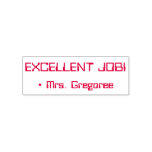 [ Thumbnail: Fun "Excellent Job!" + Educator Name Rubber Stamp ]