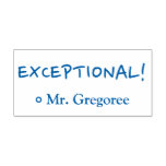 [ Thumbnail: Fun "Exceptional!" Grading Rubber Stamp ]