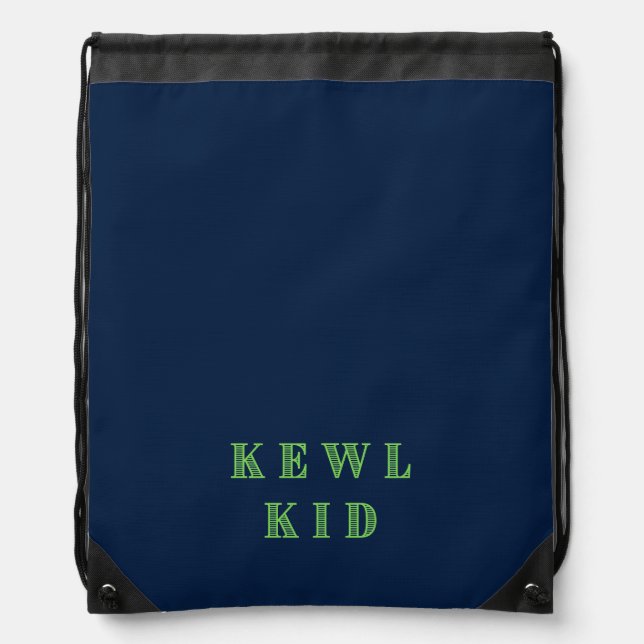 Fun Expressions  Drawstring Bag (Front)