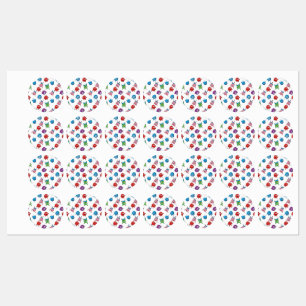 Fun_&_Expressive_Circle_Characters_Seamless_Patter Kids' Labels