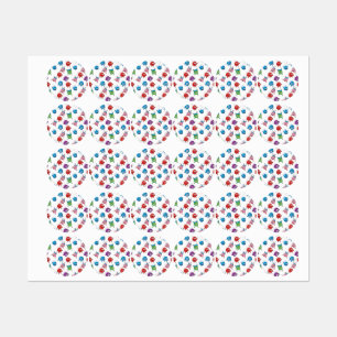 Fun_&_Expressive_Circle_Characters_Seamless_Patter Kids' Labels