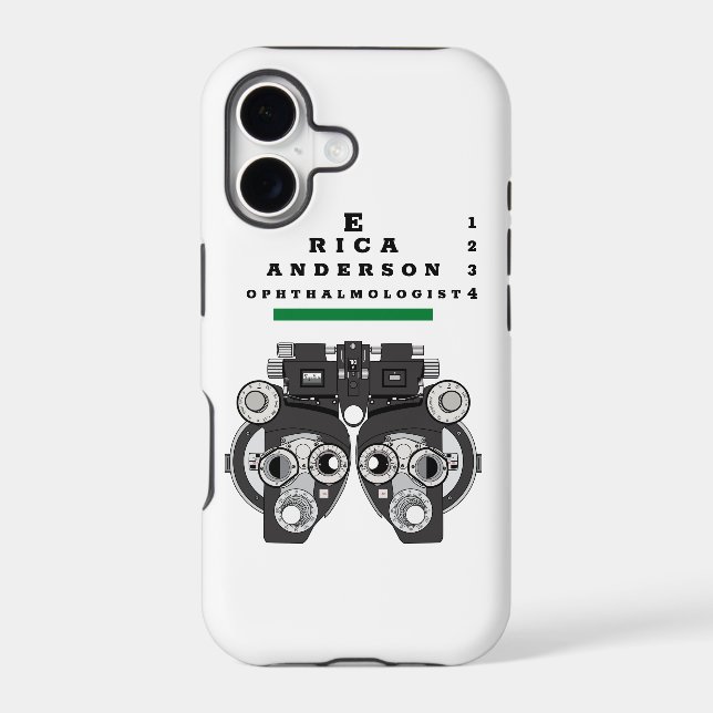 Fun Eye Care Professional Phoropter Iphone Case (Back)