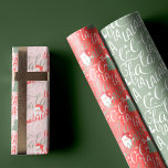 Fun Fa La La Christmas Carol Script Santa Claus Wrapping Paper Sheets<br><div class="desc">Fun fa la la Christmas carol Santa Claus wrapping paper. Design features Santa Claus character with "Fa La LA" typography script design,  christmas tree and holly to create a fun and festive wrapping paper design. Design by Moodthology Papery.</div>