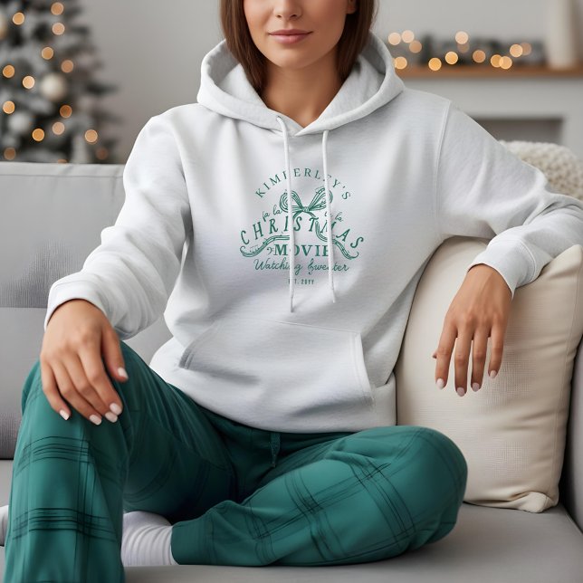 Fun Fa La La Music Bow My Christmas Movie Watching Hoodie (Fun Fa La La Music Bow My Christmas Movie Watching Hoodie)