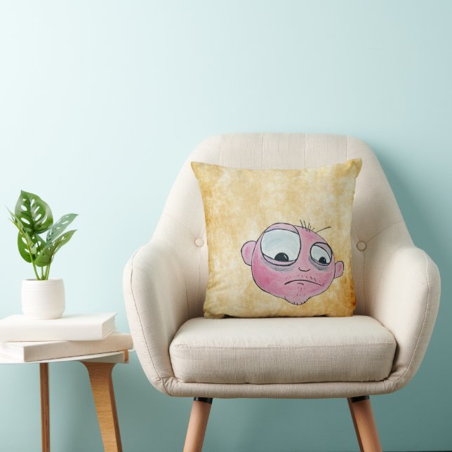 Fun Face Pillow! Throw Pillow (Chair)