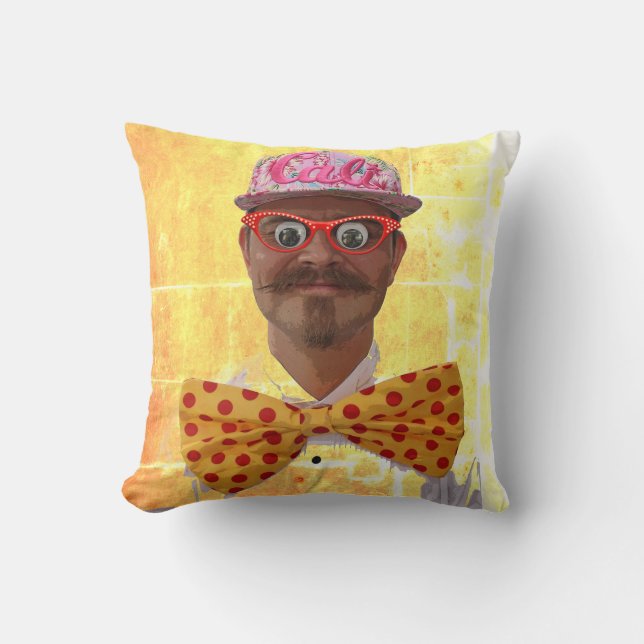 Fun Face Pillow! Throw Pillow (Front)