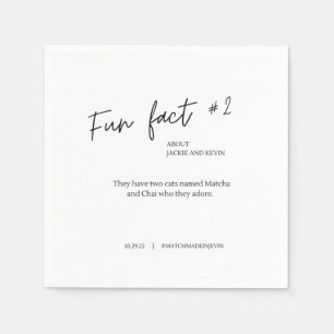 Fun Fact #2 Wedding Cocktail Napkins