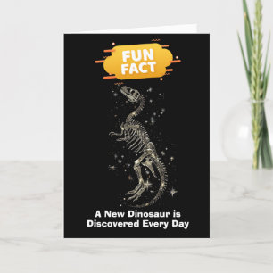 Fun Fact A New Dinosaur Is Discovered Holiday Card