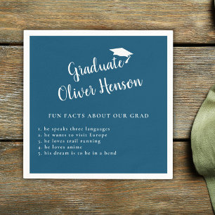 Fun Fact about Graduate Simple Graduation Party Napkins