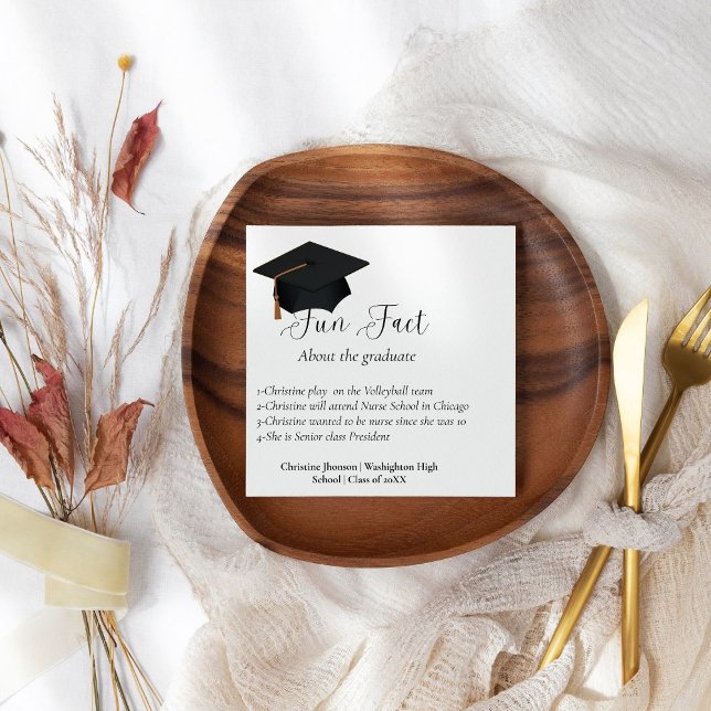 Fun fact about the graduate graduation napkins  (Creator Uploaded)