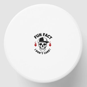 Fun Fact I Don't Care Funny Skeleton Saying (1) Mini Candle Favors