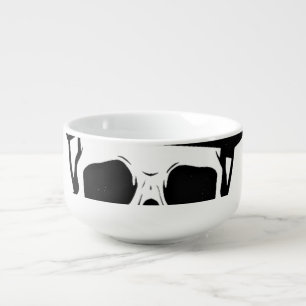 Fun Fact I Don't Care Funny Skeleton Saying (1) Soup Mug