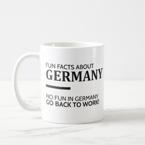 Fun Facts About Germany Coffee Mug
