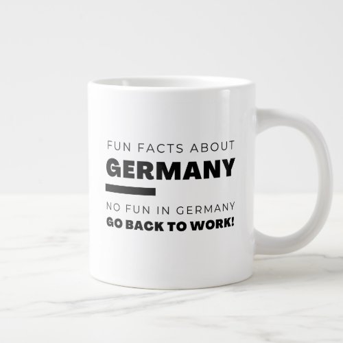 Fun Facts About Germany Giant Coffee Mug