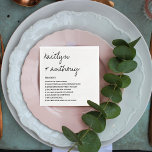 Fun Facts About The Newlyweds Modern Wedding Napkins<br><div class="desc">Celebrate in style with these modern and trendy wedding napkins. Easily personalize the design to make these napkins totally unique for your special day.</div>