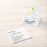 Fun Facts About The Newlyweds Modern Wedding Square Paper Coaster<br><div class="desc">Celebrate in style with these modern and very trendy wedding coasters. The design is easy to personalize with your own wording and your family and friends will be thrilled when they see these fabulous coasters. Matching items can be found in the collection.</div>