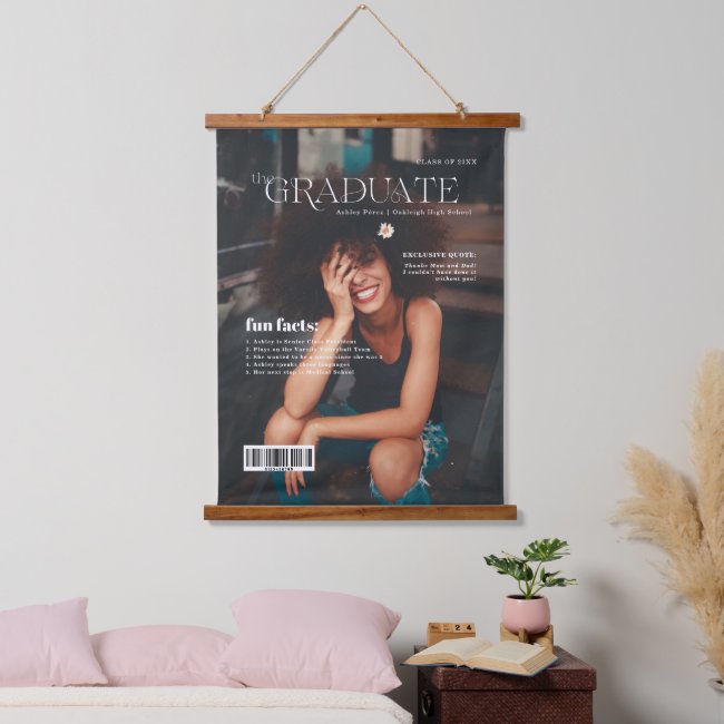 Fun Facts | Graduate Magazine Cover Photo Hanging Tapestry