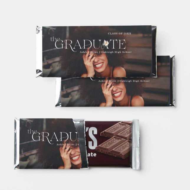 Fun Facts | Graduate Magazine Cover Photo  Hershey Bar Favors (Front)