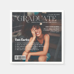 Fun Facts | Graduate Magazine Cover Photo Napkin