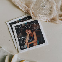 Fun Facts | Graduate Magazine Cover Photo Napkin