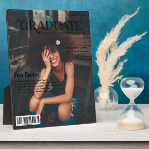 Fun Facts Graduate Magazine Cover Photo Plaque