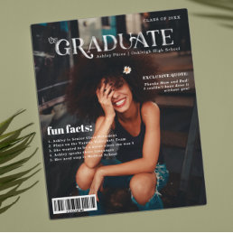 Fun Facts | Graduate Magazine Cover Photo Plaque