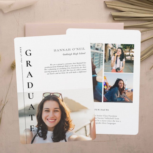 Fun Facts | Modern Simple Photo Announcement (Creator Uploaded)