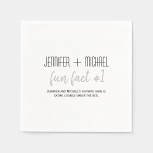 Fun Facts Wedding Napkins