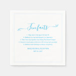 Fun Facts Wedding Napkins