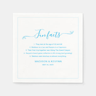 Fun Facts Wedding Napkins