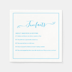 Fun Facts Wedding Napkins