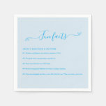 Fun Facts Wedding Napkins