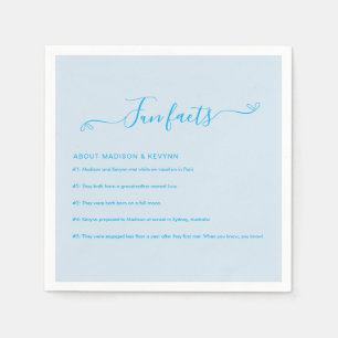 Fun Facts Wedding Napkins
