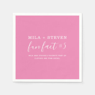 Fun Facts Wedding Napkins