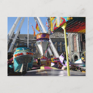Fun fair in Amsterdam Postcard