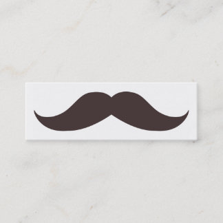 Fun Fake Mustache Skinny Business Card